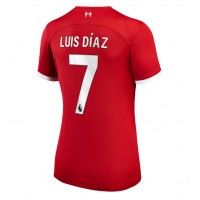 Liverpool Luis Diaz #7 Hjemmebanetrøje Dame 2023-24 Kortærmet